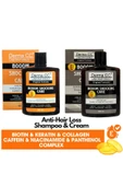 DERMA CC LABORATORIES BoooM Shocking Onarım Seti Dökülme Karşıtı - Shampoo & Cream 500ml X 2 - 1