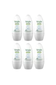 SİMPLE Kind To Skin Pure Deodorant Roll On %0 ALCOHOL Sensitive 50 ml X 6 Adet - 1