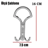 (5 ADET) Noktalı Krom Metal Portmanto Vestiyer Duvar Askısı Dolap Elbise Askılığı Askılık Askılığı thumbnail 4