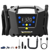 Michelin MC34259 11.1Volt/2.5Ah.120PSI Ayarlanabilir Dijital Basınç Göstergeli Şarjlı Lastik&Yatak Şişirme Pompası - 1