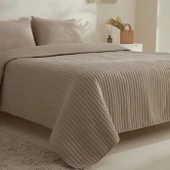 Karaca Home Elie Çift Kişilik Yatak Örtüsü Seti Bej - 2