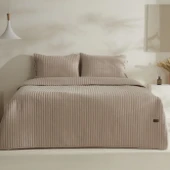Karaca Home Elie Çift Kişilik Yatak Örtüsü Seti Bej - 1