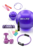 14 Parça Lüx Pilates Seti 55 Cm Pilates Topu Pilates Matı Pilates Çemberi 2 X 1 Kg Dambıl - 1