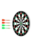 16inç Dart Tahtası Seti, 6 Çelik-Plastik Dart ile Çift Taraflı Dart Tahtası Oyunu, Oyun Salonları thumbnail 3