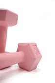 1 Kg x 2 Adet Köşeli Fuşya Plastik Dambıl Ağırlık Seti - 5