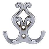 (5 ADET) Sırma Krom Metal Portmanto Vestiyer Duvar Dolap Elbise Askısı Kapı Askılığı Askılık thumbnail 4