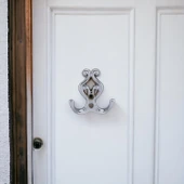 (5 ADET) Sırma Krom Metal Portmanto Vestiyer Duvar Dolap Elbise Askısı Kapı Askılığı Askılık thumbnail 3