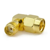 Sma Erkek to Sma Dişi 90 Derece Çevirici Adaptör  Altın Kaplama Soket 0-6GHz RF Wi-Fi Anten Wifi Bluetooth Router Modem Koaksiyel GPS GSM GPRS FPV - 3