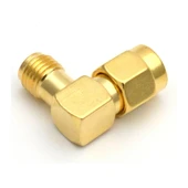 Sma Erkek to Sma Dişi 90 Derece Çevirici Adaptör  Altın Kaplama Soket 0-6GHz RF Wi-Fi Anten Wifi Bluetooth Router Modem Koaksiyel GPS GSM GPRS FPV - 6