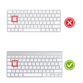 F Klavye Apple Magic Keyboard-1 Klavye Koruyucu F-Türkçe DaktiloTip Baskı A1314 A1242 ile Uyumlu - 2