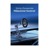 Torima JX-052 Metal Manyetik Telefon Tutucu – Güçlü Mıknatıslı, 360° Hareketli - 2