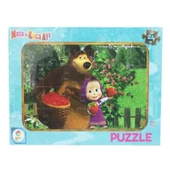 MS7537  MASHA KOCA AYI 24 PARÇA FRAME PUZZLE (2 ASORTİ) - 1