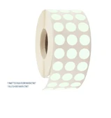 Tanex İŞARETLEME NOKTA Etiketi 10mm (5000 adet BEYAZ NOKTA Etiket) thumbnail 1