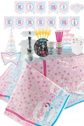Kız mı Erkek mi Baby Shower Seti 100 Parça - 1