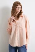 Filamingi Çizgili Gömlek Pudra thumbnail 6