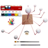 Güneş/Gezegen Sistemi boyama ve Yapım Seti 9Lu guaj boyalı set - 1