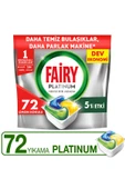 Fairy Platinum Bulaşık Makinesi Deterjanı Kapsülü/Tableti 72 Yıkama Limon Kokulu - 1