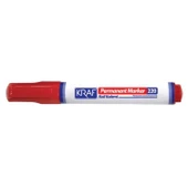Kraf 220 Yuvarlak Uç Kırmızı Permanent Markör Kalem - 2