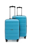 Artemis Polipropilen&Kırılmaz 2'li Valiz Seti Büyük&Orta - Mavi - 1