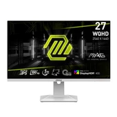 MSI 27" FLAT RAPID IPS MAG 274QRFW 1MS 180HZ HDMI-DP GAMING MONİTÖR 2560X1440 BEYAZ thumbnail 1