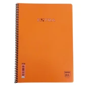 kareli 96 yaprak spiralli defter plastik kapak a4 boy - 7