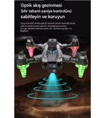 QASUL Rgb Işıklı C19S  Taşınabilir Drone 4k Hd Çift Kamera  360 Derece Engel Kaçınma - 2