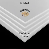35x50 cm fotoblok 1mm kalınlık 4 lü paket (maket kartonu ) - 1