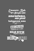 Oto Arka Cam Sticker  40*20 Cm BEYAZ MODEL:77 - 1