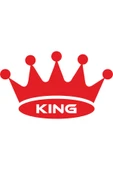 King Yazılı Kral Tacı Oto Sticker Kırmızı 21*13 Cm - 1