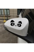 Sevimli Panda Yüz Tasarımi Oto Sticker 4 Adet 27*12 Cm thumbnail 1