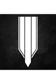 Oto Kaput Şerit Sticker Beyaz 60*25 Cm - 1