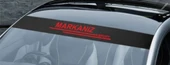 Ford Escort Uyumlu Karbon Ön Cam Oto Sticker - 4