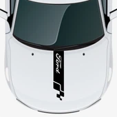 Fiat Tempra İçin Uyumlu Aksesuar Oto Kaput Şerit Sticker - 1