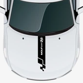 Hyundai Loniq İçin Uyumlu Aksesuar Oto Kaput Şerit Sticker - 1