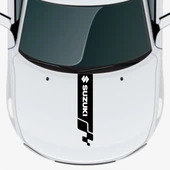 Suzuki Splash İçin Uyumlu Aksesuar Oto Kaput Şerit Sticker - 1