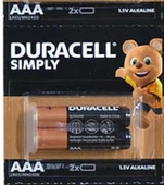 Duracell Alkalin İnce Kalem Pil (AAA) 2'Li - 3