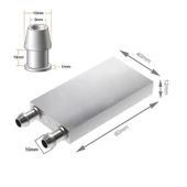 4x8cm Sıvı Su Soğutucu Alüminyum Blok  Bilgisayar Cpu Grafik Gpu Anakart Xbox Lazer Kafa Soğutma Radyatör Mini Klima Fan Buzdolabı Buzluk Peltier 40x80mm Isıtıcı - 8