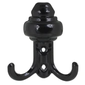 (5 ADET) Metal Siyah Portmanto Mobilya Vestiyer Duvar Dolap Elbise Kıyafet Askısı Askılığı Askılık thumbnail 4