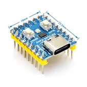 Raspberry Pi Zero RP2040 Dual Core 133Mhz 2Mb Modül  Arm Cortex-M0+ 264Kb Type C Mini Bilgisayar Micropython Ws2812 Rgb Led Micro Kontrolör Geliştirme Kartı thumbnail 7