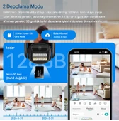 QASUL 12MP HD AI akıllı PTZ WiFi Kamera Ev Uyarı Bilgileri İle Açık Akıllı İnsansı Algılama İzleme - 7