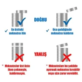 4 Adet 10mm x 3mm Yuvarlak 3mm Havşa Delikli Mıknatıs  Disk Neodyum Buzdolabı Ofis Yazı Not Tahtası Ev Hobi Oyuncak Sihirbazlık Temizlik Kilit thumbnail 9