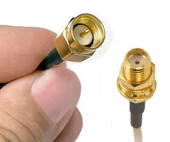 RG316 20cm Sma Erkek to Sma Dişi Kablo  RF Uzatma Kablosu Altın Kaplama Soket 0-6GHz Wi-Fi Anten Fpv Bluetooth Router Modem Koaksiyel Gps Gsm Gprs thumbnail 2