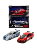 Jada Fast And Furious Mitsubishi Lancer Evolution Ix Brian's Nissan Skyline GT-R(R34) Model Araba - 1