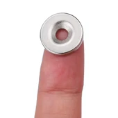 4 Adet 10mm x 3mm Yuvarlak 3mm Havşa Delikli Mıknatıs  Disk Neodyum Buzdolabı Ofis Yazı Not Tahtası Ev Hobi Oyuncak Sihirbazlık Temizlik Kilit thumbnail 2