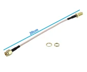 RG316 20cm Sma Erkek to Sma Dişi Kablo  RF Uzatma Kablosu Altın Kaplama Soket 0-6GHz Wi-Fi Anten Fpv Bluetooth Router Modem Koaksiyel Gps Gsm Gprs thumbnail 8