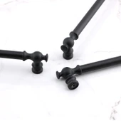 Çekmece Mutfak Mobilya Metal Dolabı Dolap Kapak Kulpu Kulpları Kulbu 288 mm Siyah thumbnail 3