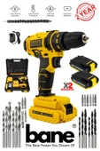 Bakır Sargı Çelik Şanzıman 2 Akülü Darbeli Vidalama Şarjlı Matkap Profesyonellerin Tercihi BANE-ST24 - 1