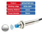 LJ8A3-2-Z/BX Endüktif 2mm Metal Algılayıcı Sensör NPN NO  Temassız Proximity 3 Telli DC 6V-36V Otomasyon Endüstriyel Kontrol thumbnail 2