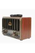 Coverzone Retro Radyo Taşınabilir Bluetooth Speaker Hoparlör Klasik Antika Tarzı USB Girişli Klasik M-1933BT - 2