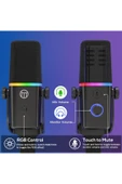 Coverzone Profesyonel Stüdyo Mikrofon Kayıt Condenser Masaüstü Canlı Yayın Mikrofonu KD8 - 4